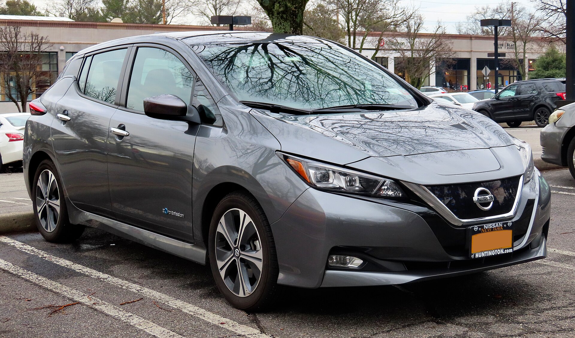 Nissan Leaf electric hatchback, front view